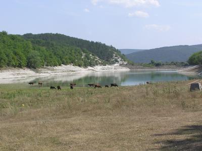 RK-14, бирюзовое озеро возле Новоульяновки